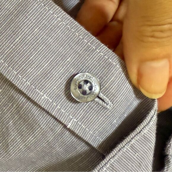 TravisMathew Studebaker Regular Fit Short Sleeve Shirt in Cadet Purple M NWOT - Picture 3 of 12